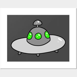 Cute UFO Posters and Art